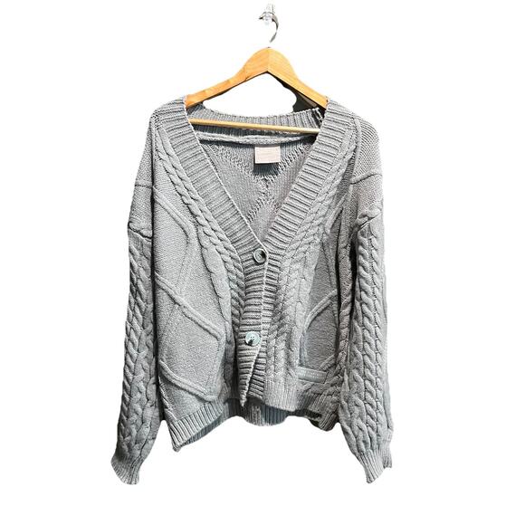 The Tortured Poets Department Taylor Swift Gray Women's Cardigan Size XS/SM - Picture 1 of 5